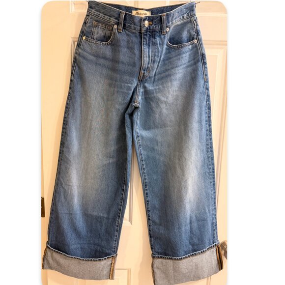 NWOT Madewell Superwide Leg Jeans Fannin Wash Size 26P - Picture 6 of 11